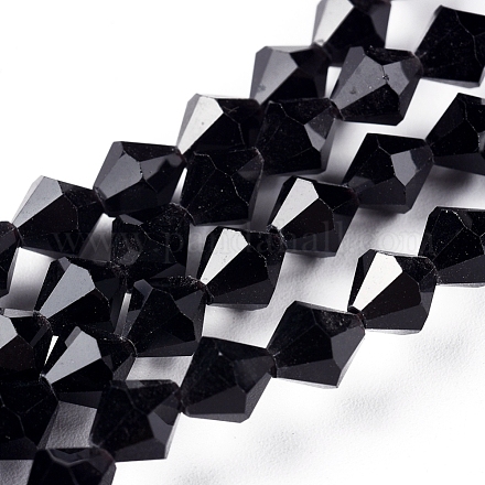 Chapelets de perles en imitation cristal autrichien facettes G-M180-6mm-23A-1