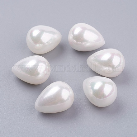 Shell Pearl Half Drilled Beads BSHE-G017-18x14mm-17-1