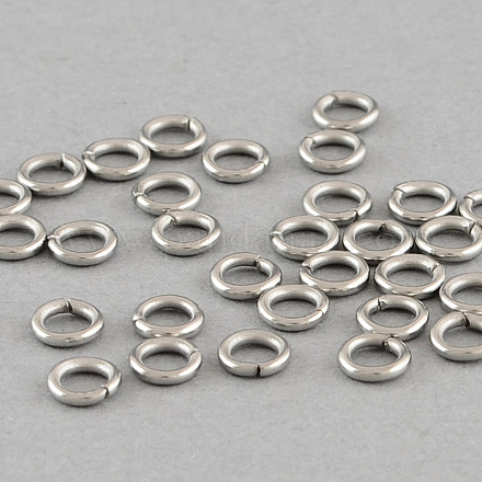 304 Stainless Steel Open Jump Rings STAS-Q186-02-3.5x0.6mm-1