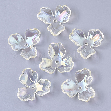Transparentes bouchons acrylique de perles PACR-R246-020-1