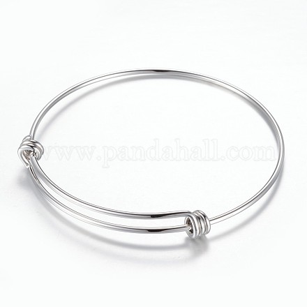 Bracelet extensible réglable en 304 acier inoxydable fabrication de bracelet X-BJEW-G515-05P-1