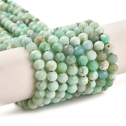 Chapelets de perles en opale vert naturel G-Z035-A02-03E-1