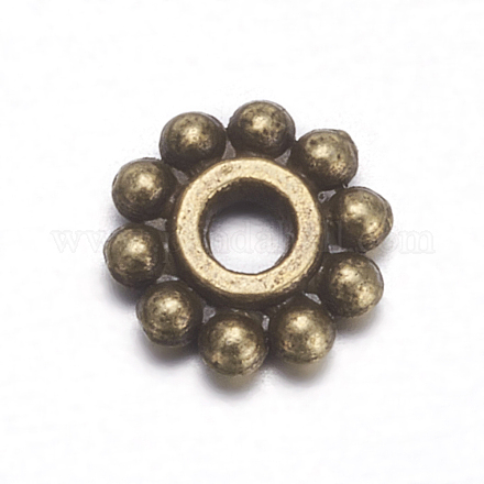 Perles d'espacement en alliage de style tibétain X-MAB145-NF-1