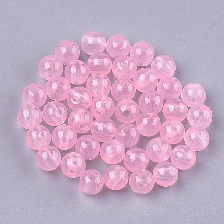Perles de plastique imitation gelée KY-T005-6mm-03-1