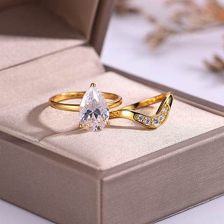 Set di orecchini a lobo con castone in argento sterling 925 di ispirazione vintage, con zirconi cubici e topazio blu, stile Kate Middleton, per matrimonio. - Italia