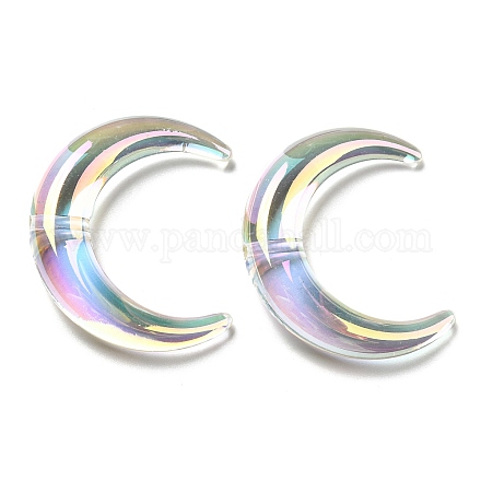 Perline acriliche con placcatura uv trasparente OACR-H022-03-1