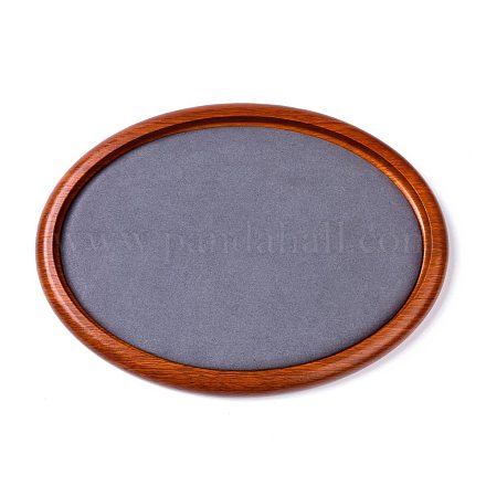 Vassoio ovale per esposizione di gioielli in legno di pesentation ODIS-P008-21A-1
