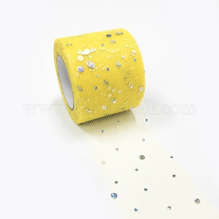 Nastri in mesh deco glitter con paillettes OCOR-P010-A-C45-1