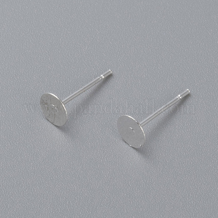 304 Stainless Steel Stud Earring Findings STAS-H436-24S-5mm-1