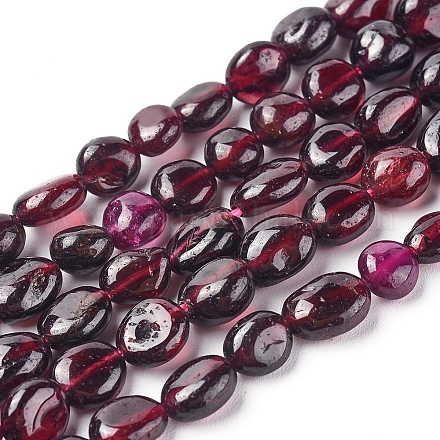 Natural Garnet Beads Strands G-L478-52-1