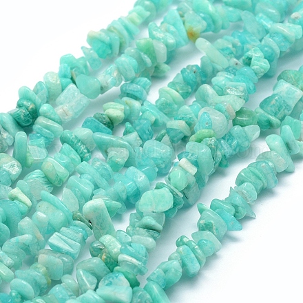 Chapelets de perles en amazonite naturelle G-P332-30-1