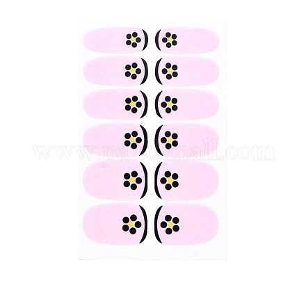 Pegatinas de calcomanías de uñas de cubierta completa de la serie de flores MRMJ-T109-WSZ475-1