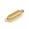 304 Stainless Steel Magnetic Clasps, Column, Golden, 16.5x4.5mm, Hole: 1.2mm