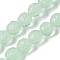 Handmade Lampwork Beads Strands, Round, Aquamarine, 10.5x10mm, Hole: 1.4mm, about 35pcs/strand, 10.91''(27.7cm)~14.96''(38cm)
