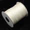 Korean Waxed Polyester Cords, White, 2mm, about 100yards/roll(300 feet/roll)
