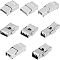 UNICRAFTALE 8 Sets 4 Sizes Clasps For Stainless Watch Bands 304 Stainless Steel Watch Band Clasps Rectangle Watch Bands Buckle Clasps Buckle For Bracelet Watch Jewelry Making