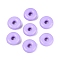 Acrylic Beads, Opaque, Lilac, Donut, 14x5mm, Hole: 3.5mm, about 793pcs/500g