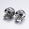 316 Surgical Stainless Steel Beads, Skull, Antique Silver, 14x9.5x9mm, Hole: 1.6mm