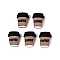 Opaque Resin Decoden Cabochons, Coffee Cup, Camel, 19~19.5x15x7~8mm