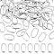 60Pcs Oval 304 Stainless Steel Linking Rings, Stainless Steel Color, 20x11x1.2mm