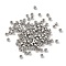 Brass Beads, Cadmium Free & Nickel Free & Lead Free, Round, Platinum, 2x1.5mm, Hole: 1.2mm