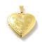 Brass Locket Pendants, Lead Free & Cadmium Free, Long-Lasting Plated, Rack Plating, Real 18K Gold Plated, Heart with Twelve Constellations Pattern, Scorpio, 29x28.5x7mm, Hole: 7.5x3.5mm, Inner Diameter: 20x21mm