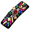 Cloth & Alloy & Glass Rhinestone Snap Hair Clips, Hair Accessories for Women & Girls, Colorful, 90x30mm