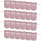 24Pcs Velvet Storage Bags, Drawstring Pouches Packaging Bag, Oval, Misty Rose, 9x7cm