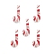 Wood Beads, Candy, Red, Letter J, 19.5x7.5x6mm, Hole: 2mm