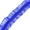 Chinlon Elastic Pleated Lace Trim, RUffled Elastic Trimming for Sewing, Gift Package Wrapping, Floral Designing, Medium Blue, 1 inch(25mm), 50 yards/roll