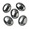 Hematite Cabochons, Oval, 30x21.5~22x5~8.5mm