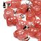 Cherry Quartz Glass Pendants, with 201 Stainless Steel Finding, Turtle, 26~27x15.5x7.5mm, Hole: 4x7.5mm
