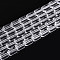 Transparent Glass Beads Strands, Barrel, Clear, 6~6.5x4~5mm, Hole: 0.7~0.8mm, about 64~65pcs/strand, 15.75~15.94''(40~40.5cm)