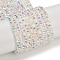 Electroplate Glass Beads Strands, Pearl Luster Plated, Faceted, Bicone, Clear AB, 4x4x3mm, Hole: 1mm, about 149pcs/strand, 12.2~12.6''(31~32cm)