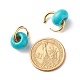Synthetic Turquoise Chip Beads Jewelry Set SJEW-JS01223-03-3