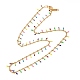304 ensemble de colliers et bracelets en acier inoxydable émaillé gourmette SJEW-JS01217-3