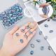 SUNNYCLUE 1 Box Glass Fish Beads Ocean Animal Spacer Bead Fish Beads for Jewelry Making Summer Sea Beading Supplies Bracelet Making Kit Elastic Crystal Thread Necklace Craft Supplies Sky Blue DIY-SC0020-13C-3