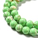 Perles de turquoise synthétique et coquillage assemblées G-D482-01A-02-4
