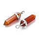 Natural Carnelian Double Terminated Pointed Pendants G-J261-B08-4