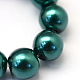 Backen gemalt pearlized Glasperlen runden Perle Stränge HY-Q003-4mm-79-3