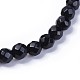 Electroplate Glass Beads Stretch Bracelets BJEW-JB04306-04-3