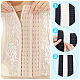 Benecreat 8 pièces 8 style polyester femmes 3 rangées x 11/13/15/18 crochets palangre corset soutien-gorge extender FIND-BC0004-64-4