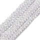 Perles de rondelle de verre de cristal brins EGLA-F049C-03-4