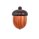 Boîte à glands en bois peinte à la bombe bijoux gros pendentifs WOOD-WH0124-13-1