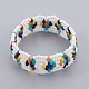 Perles de rocaille de verre étirer bracelets BJEW-JB04033-1