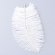 ダチョウフェザー服飾材料パーツ  染め  ホワイト  15~20cm X-FIND-R036-A-16-1