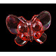 Accessori per abbigliamento per bambini kawaii bottoni per cucire a farfalla in acrilico colore ab trasparente X-PCA195Y-2