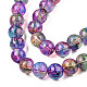 Chapelets de perles en verre peint DGLA-Q023-6mm-DB57-2