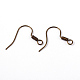 Crochets d'oreilles en laiton bronze antique X-KK-Q363-AB-NF-1