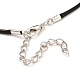Magnetic Moon & Star with Rhinestone Pendant Necklaces for Girl Women NJEW-B081-01B-9